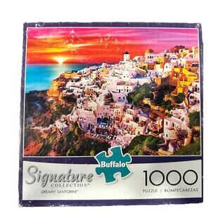 Buffalo Games Dreamy Santorini - 1000 Piece Jigsaw Puzzles Free Shipping